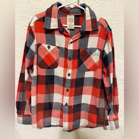 Upcycled flannel shirt - Picture 2 of 4